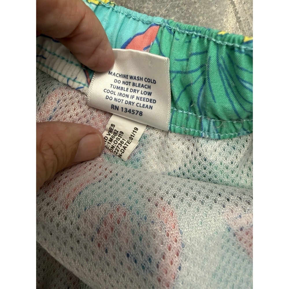 Vineyard Vines Men's Size S Tropical Pineapple Swim Trunks Board Shorts Lined - Picture 4 of 8